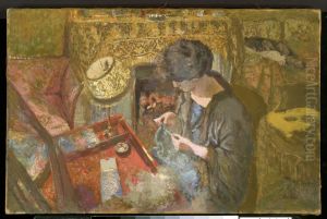 Mme Hessel at Her Sewing Table