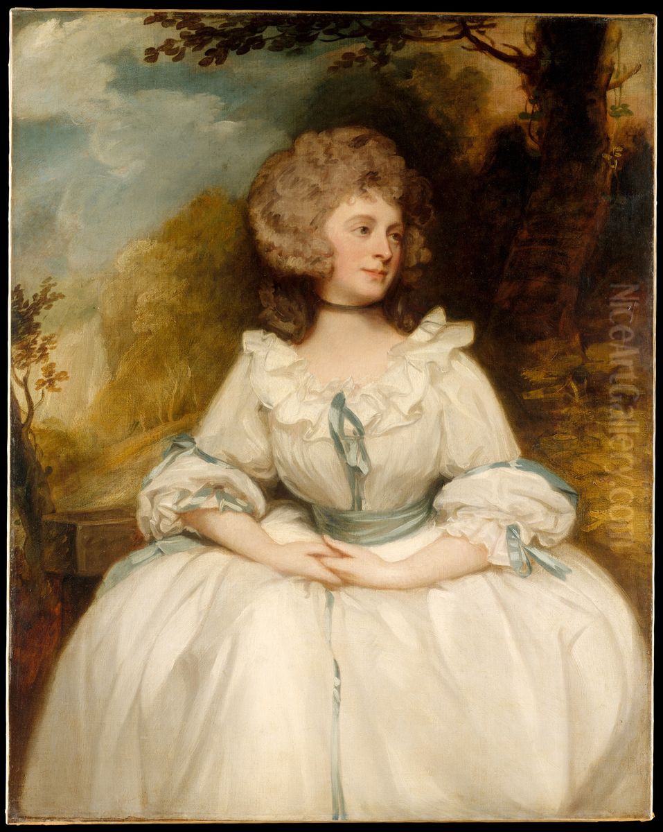 Lady Lemon (1747-1823) Oil Painting by George Romney