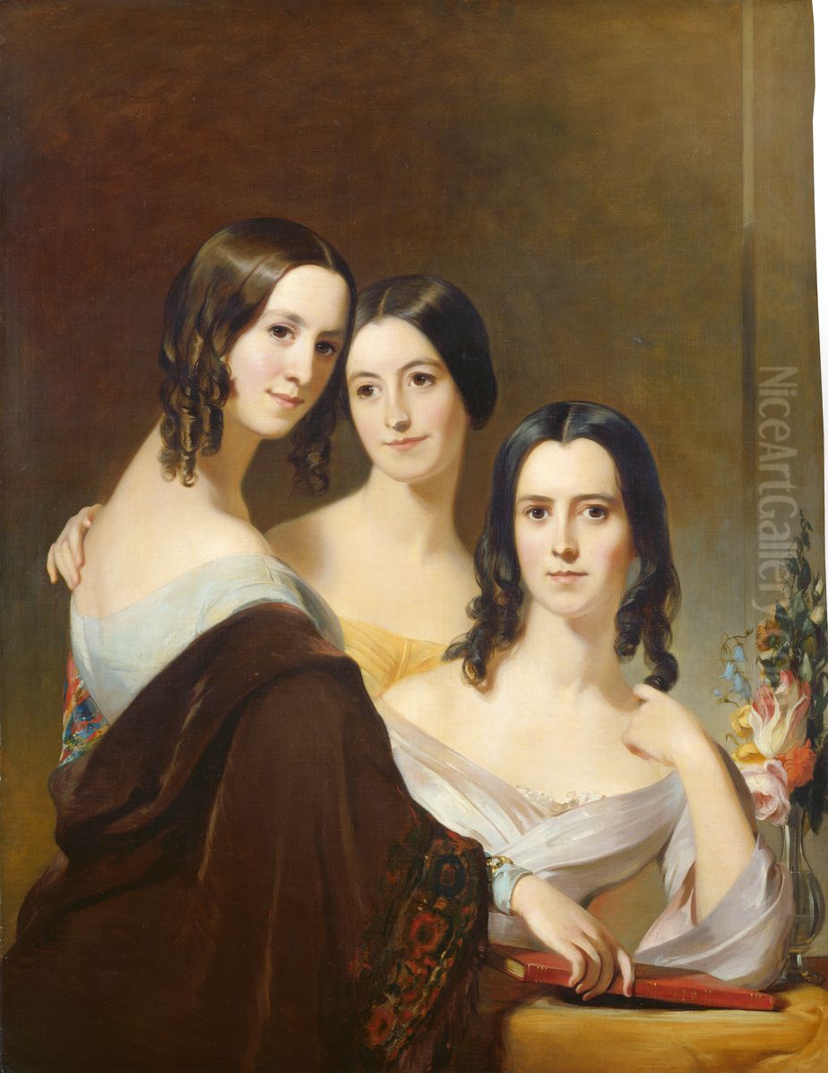 The Coleman Sisters Oil Painting by Thomas Sully