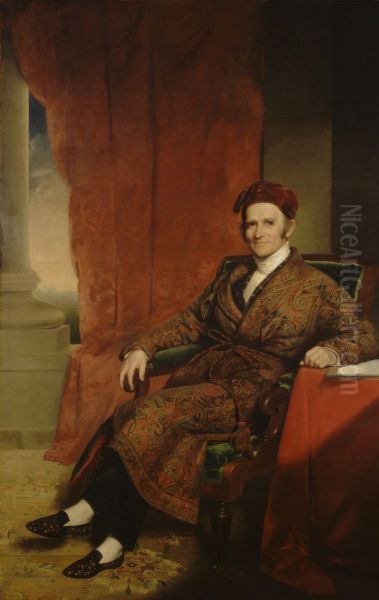 Amos Lawrence Oil Painting by Chester Harding