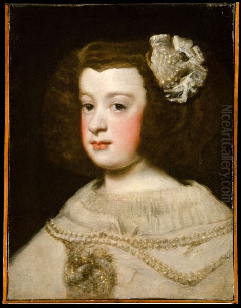Maria Teresa, Infanta of Spain Oil Painting by Diego Rodriguez de Silva y Velazquez