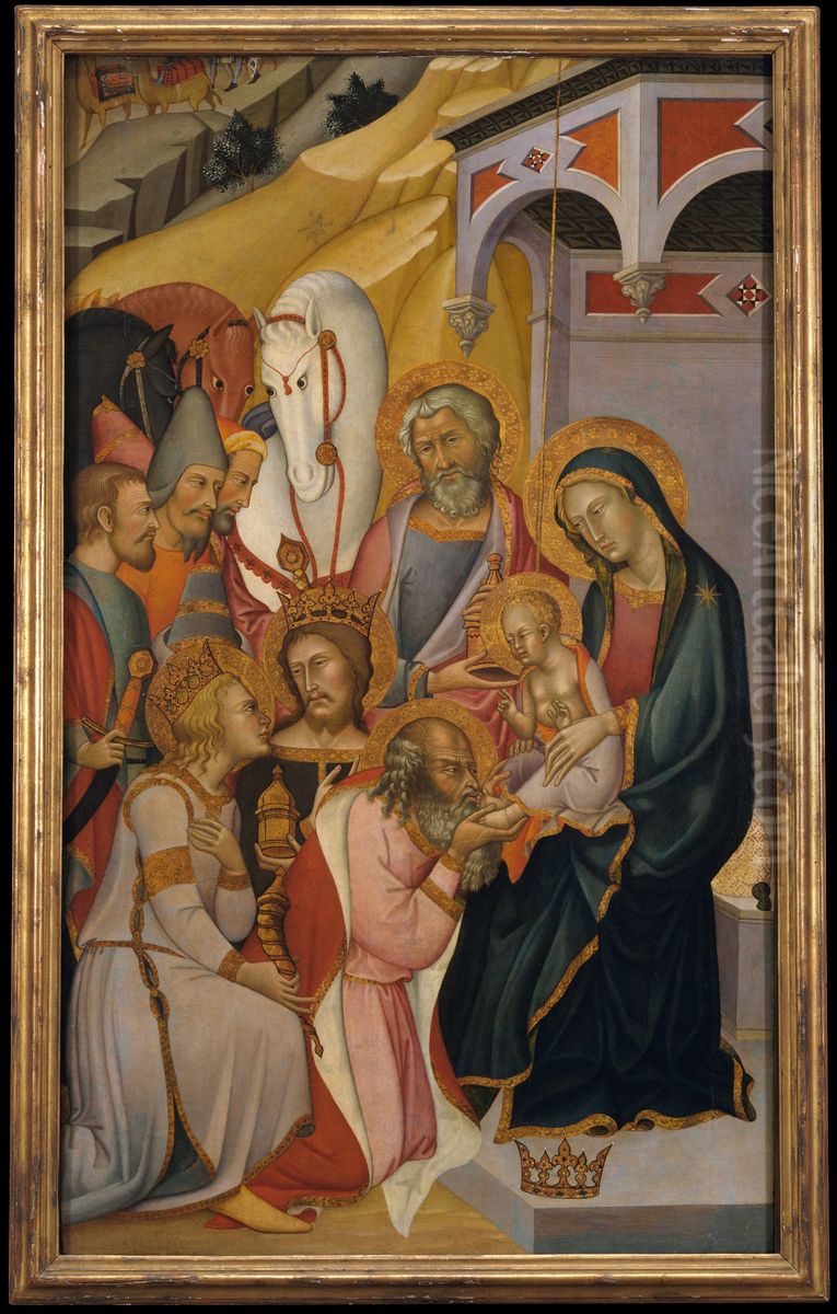 The Adoration of the Magi Oil Painting by Bartolo di Fredi