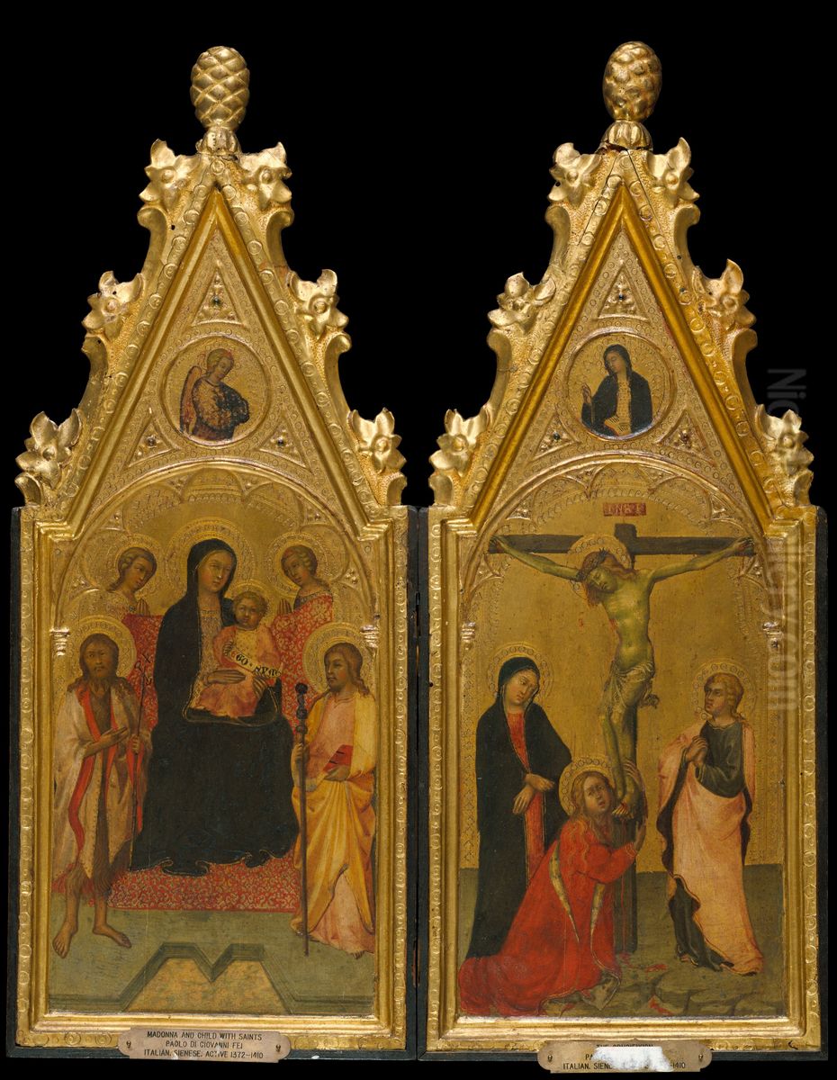 Diptyc Oil Painting by Paolo Di Giovanni Fei