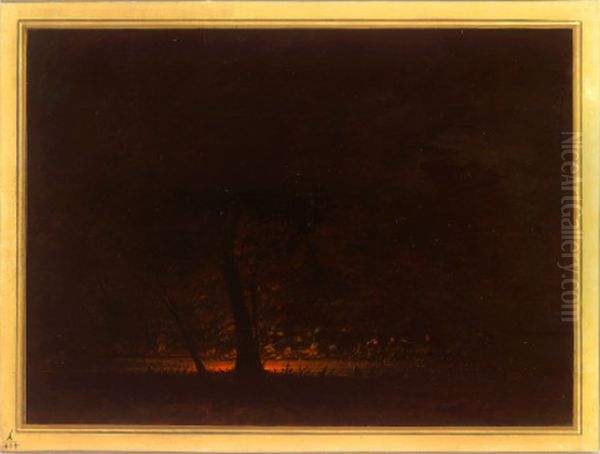 Ignis Fatuus, Rio Uruguay Oil Painting by George Catlin