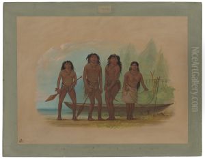 Four Fuegian Indians