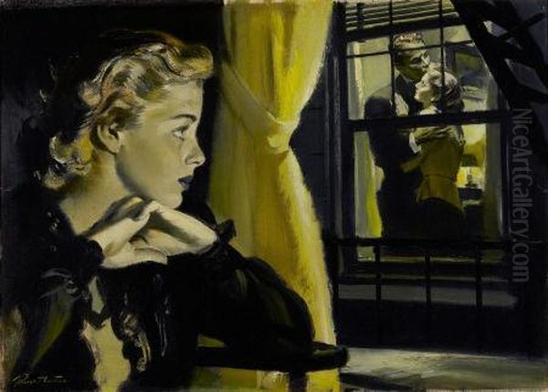 Through The Window Oil Painting by Pruett Carter