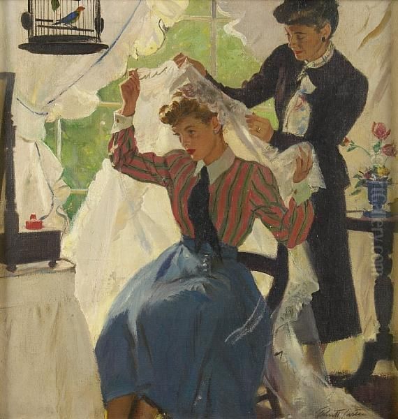 The Fitting Oil Painting by Pruett Carter