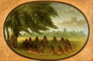 An Indian Council - Sioux