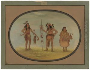 Two Ojibbeway Warriors and a Woman
