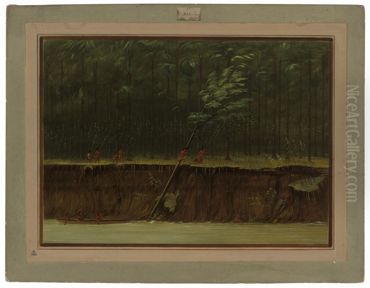 View of the Lower Mississippi Oil Painting by George Catlin