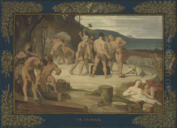 Work Oil Painting by Pierre Puvis de Chavannes