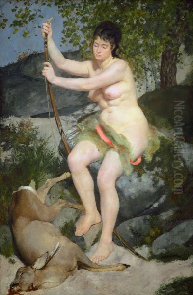 Diane chasseresse Oil Painting by Pierre Auguste Renoir