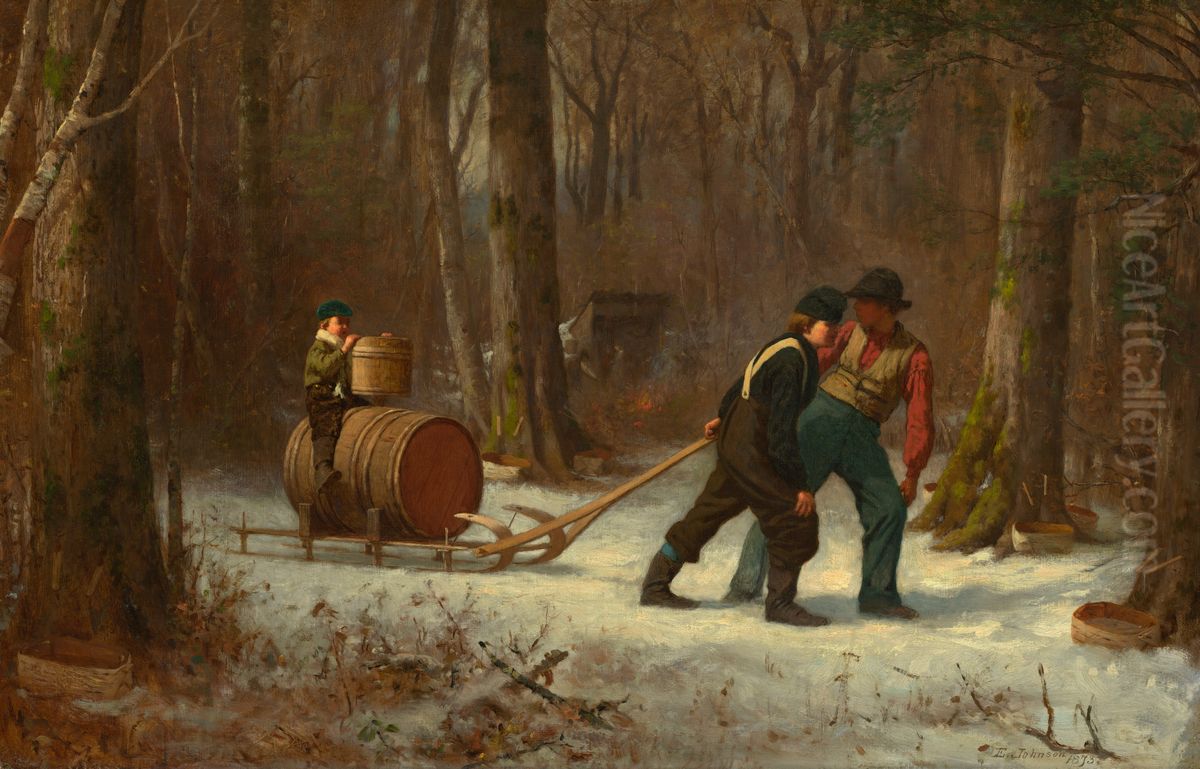 On Their Way to Camp Oil Painting by Eastman Johnson