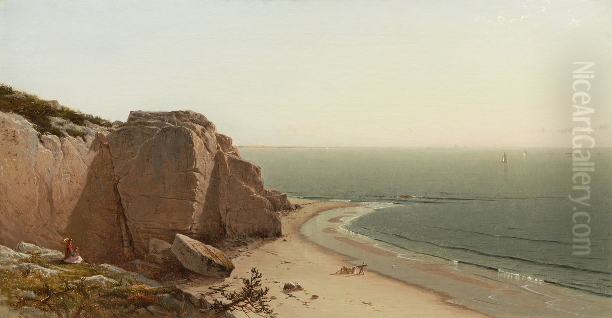 A Quiet Day near Manchester Oil Painting by Alfred Thompson Bricher