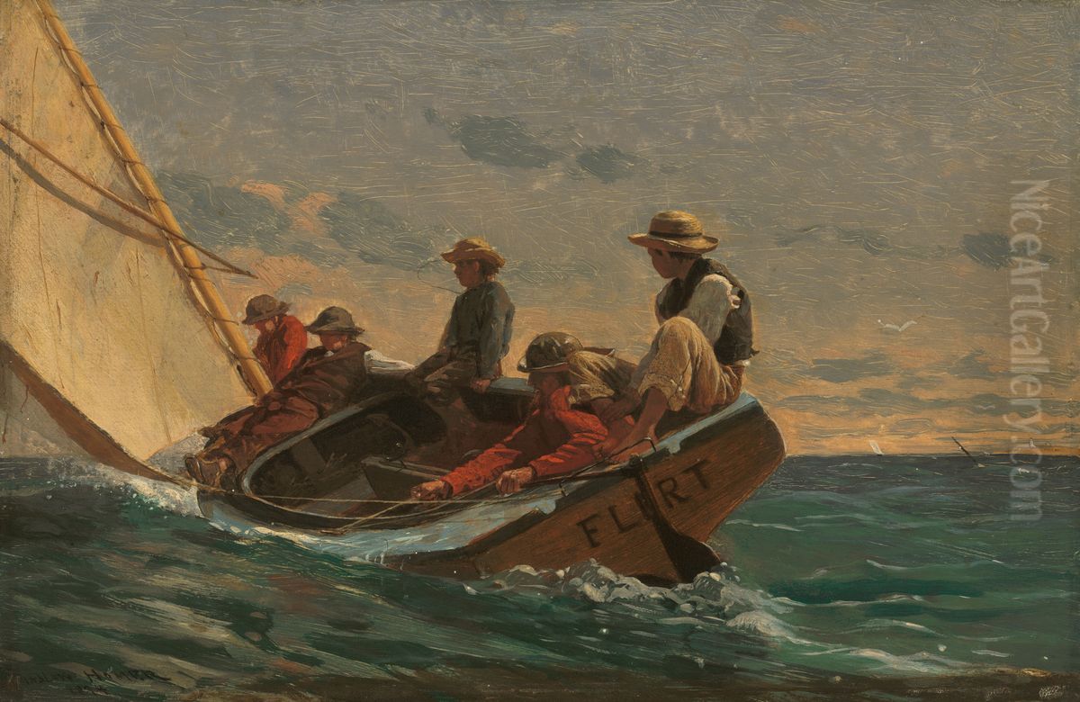 The Flirt Oil Painting by Winslow Homer