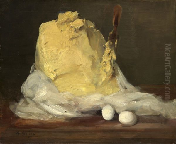Motte de Beurre Oil Painting by Antoine Vollon