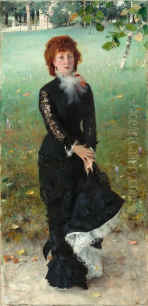 Marie Buloz Pailleron (Madame Edouard Pailleron) Oil Painting by John Singer Sargent
