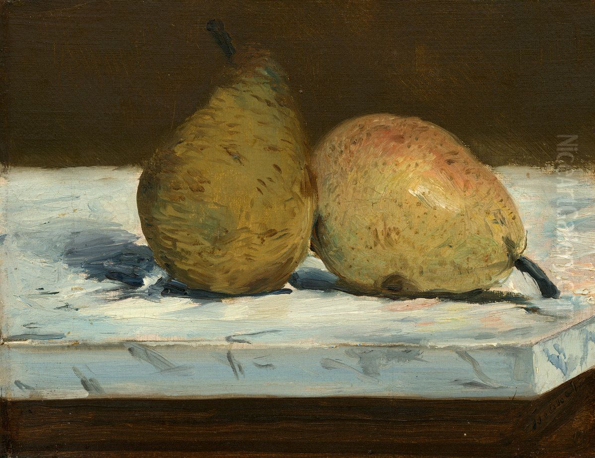 Pears Oil Painting by Edouard Manet