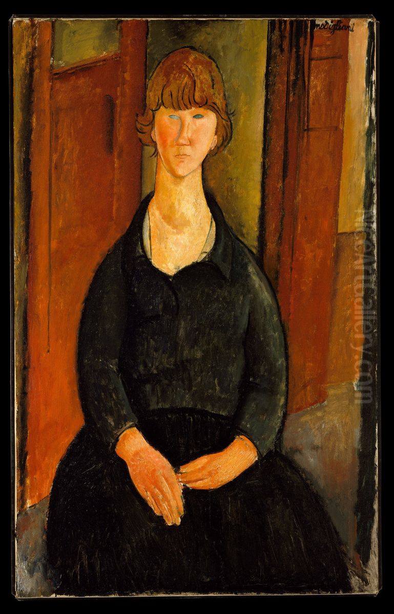 Flower Vendor Oil Painting by Amedeo Modigliani