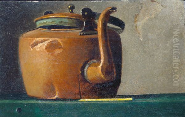 The Old Kettle Oil Painting by John F. Peto