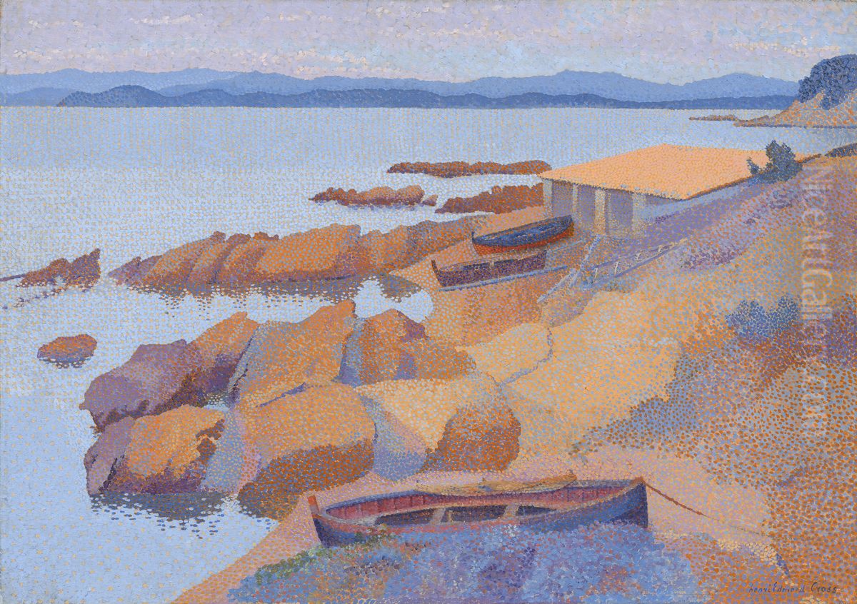 Coast near Antibes Oil Painting by Henri-Edmond Cross
