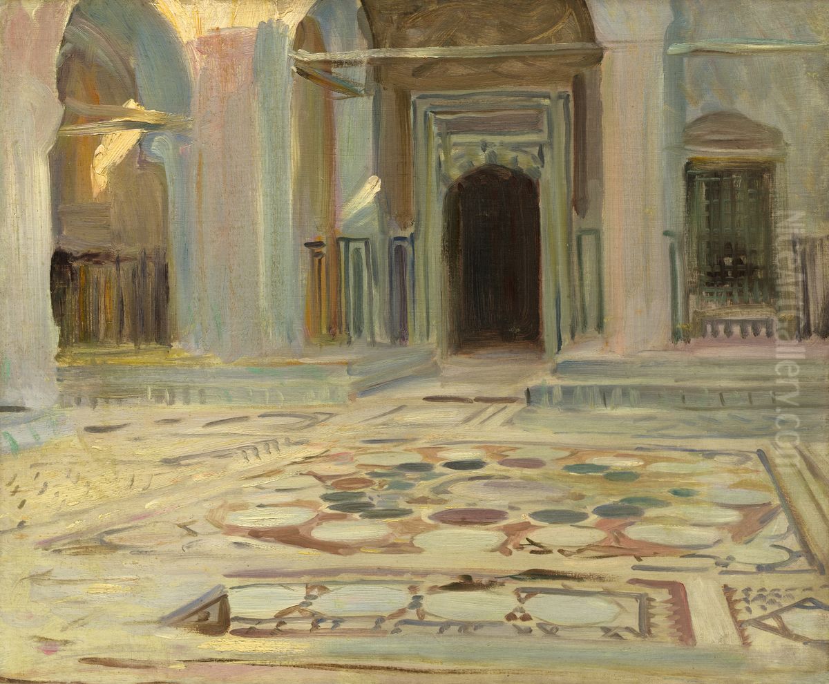 Pavement, Cairo Oil Painting by John Singer Sargent