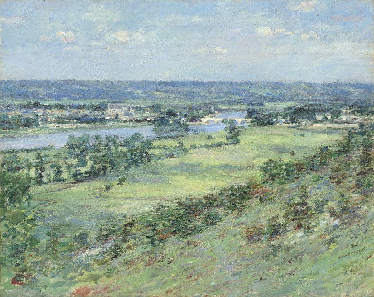 The Valley of the Seine, from the Hills of Giverny Oil Painting by Theodore Robinson