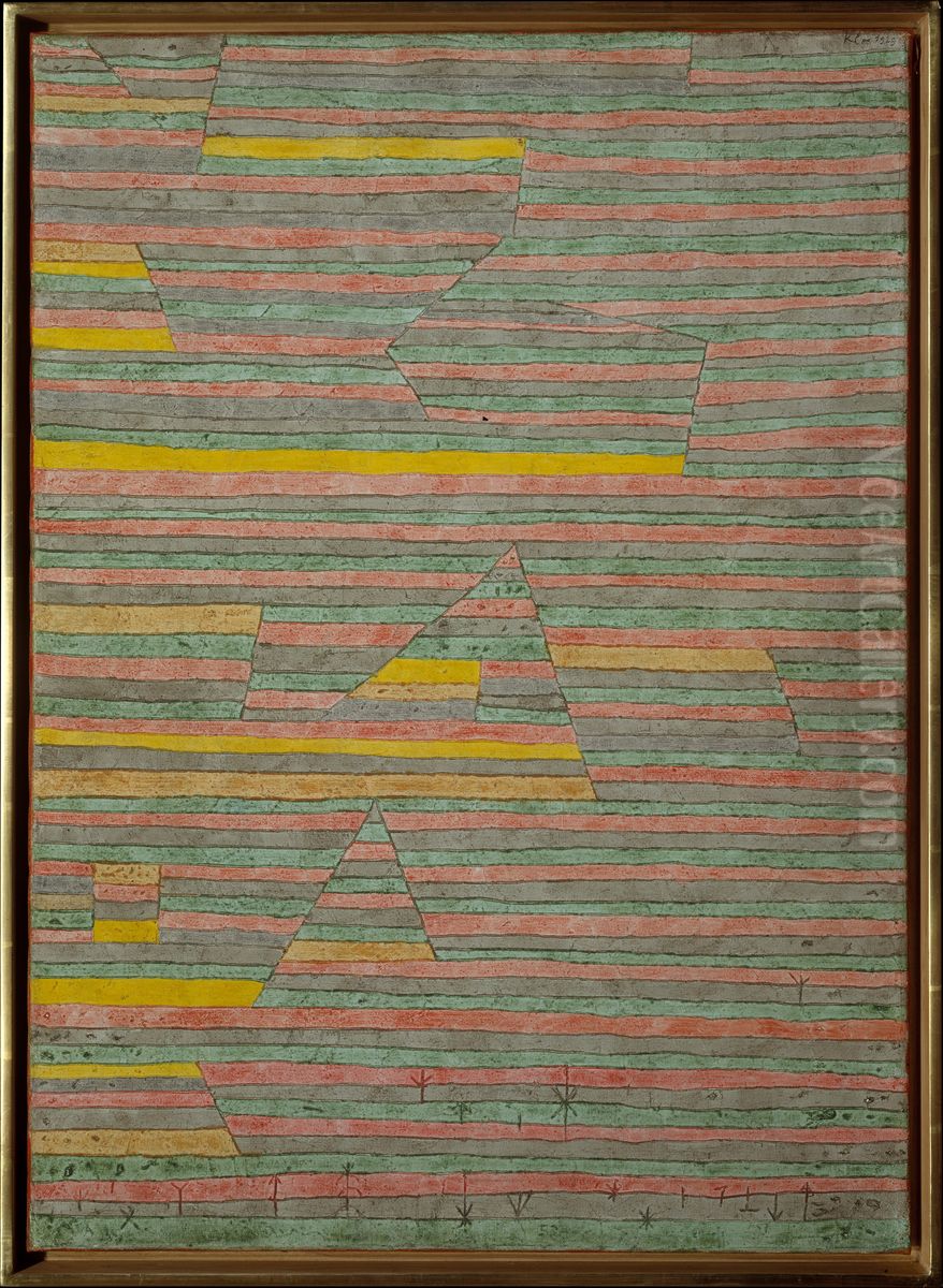 Monuments at G. Oil Painting by Paul Klee