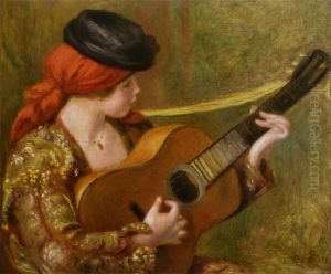 Jeune Espagnole a la guitare