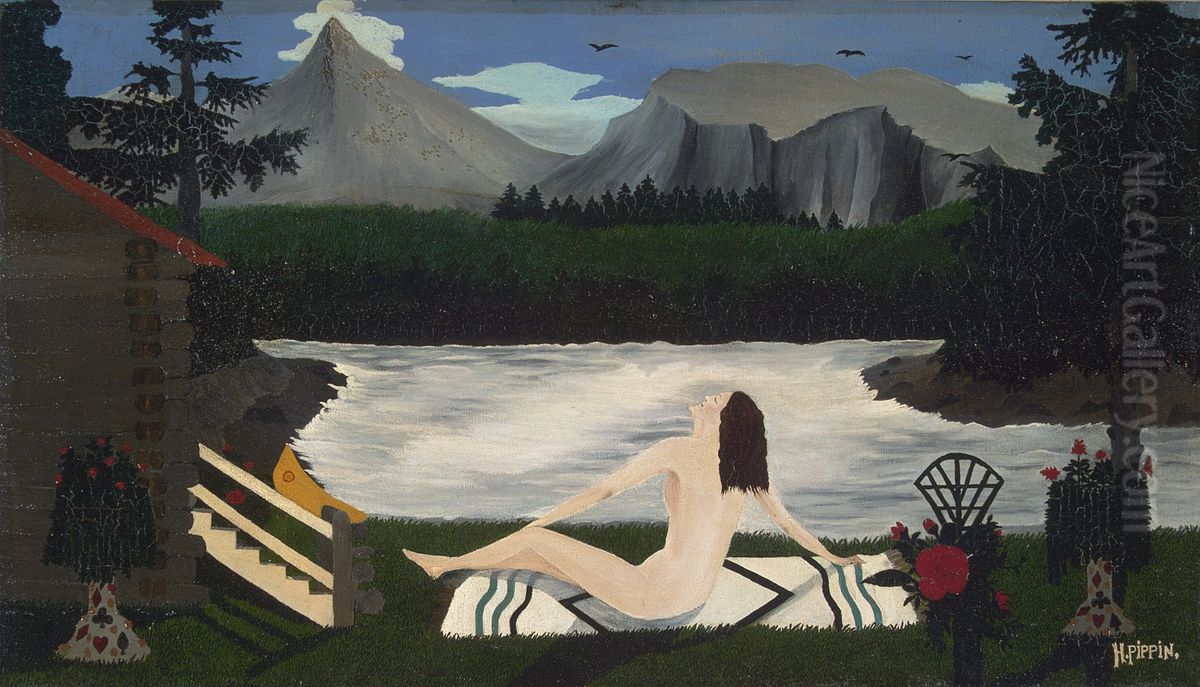 Lady of the Lake Oil Painting by Horace Pippin