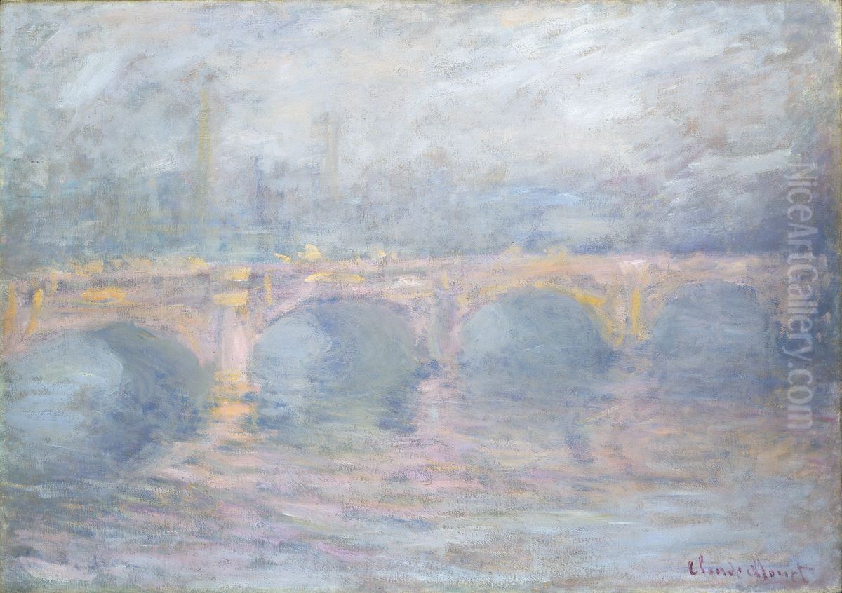Waterloo Bridge, London, at Sunset Oil Painting by Claude Oscar Monet Waterloo Bridge, London, at Sunset Oil Painting by Claude Oscar Monet