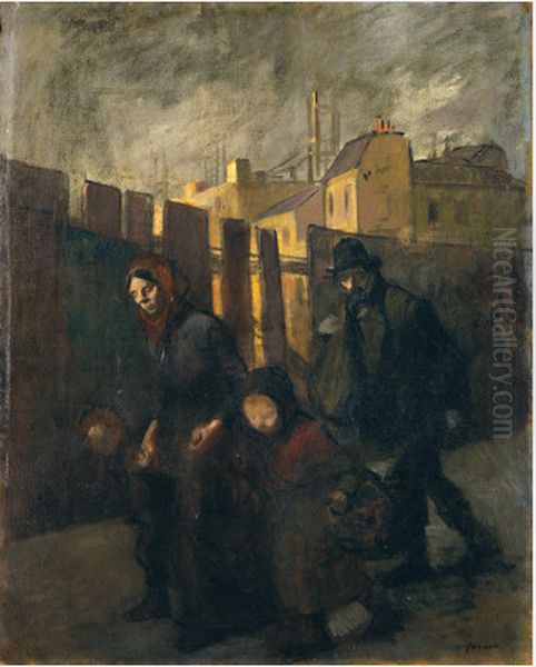 The Stockade Oil Painting by Jean-Louis Forain