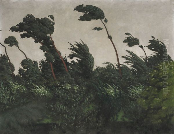 The Wind Oil Painting by Felix Vallotton