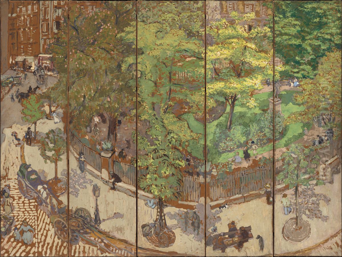 Place Vintimille Oil Painting by Jean-Edouard Vuillard
