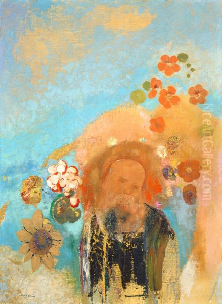 Evocation of Roussel Oil Painting by Odilon Redon