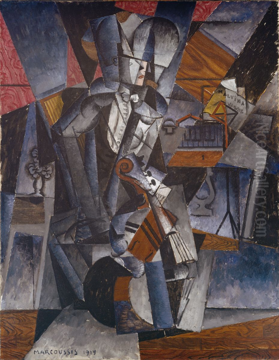 The Musician Oil Painting by Louis Marcoussis