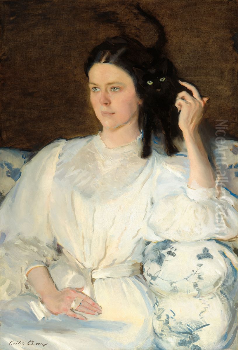 Sita and Sarita Oil Painting by Cecilia Beaux