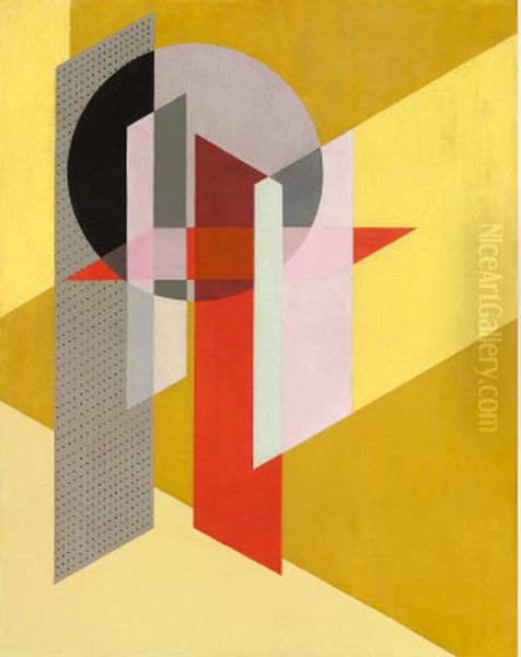 Z VII Oil Painting by Laszlo Moholy-Nagy Z VII Oil Painting by Laszlo Moholy-Nagy