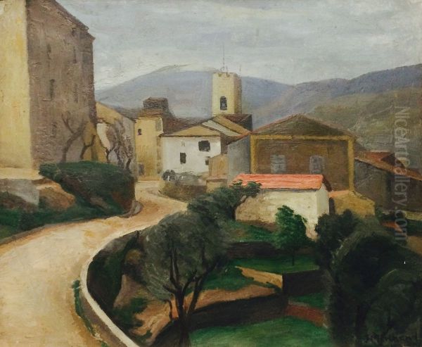 Vence Oil Painting by Jean Marchand