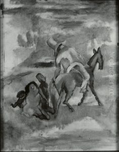 Reclining Girl (recto); Cuban Scene (verso)