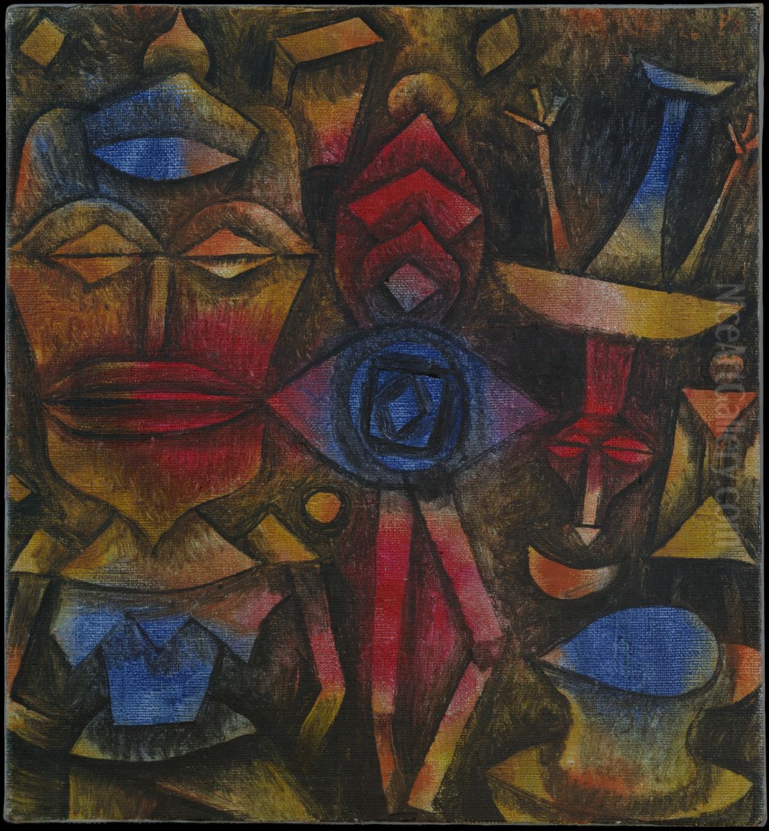 Collection of Figurines Oil Painting by Paul Klee