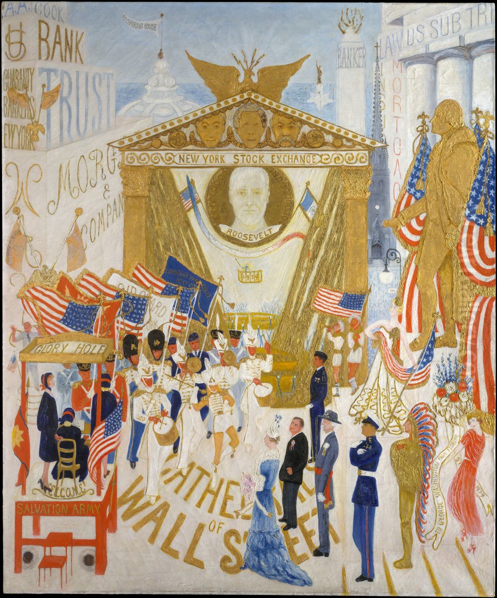 The Cathedrals of Wall Street Oil Painting by Florine Stettheimer