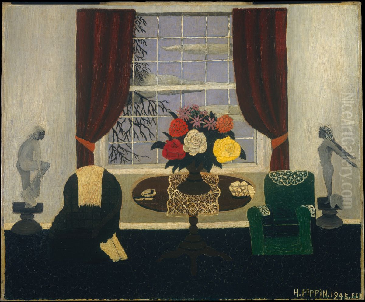 Victorian Interior I Oil Painting by Horace Pippin