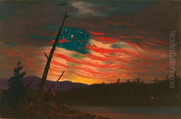 Our Banner in the Sky Oil Painting by Frederic Edwin Church