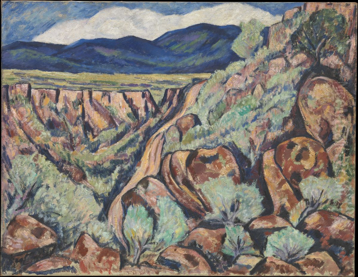 Landscape, New Mexico Oil Painting by Marsden Hartley