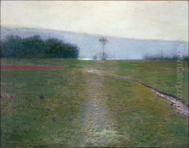 Frosty Morning near New Hope, Pennsylvania Oil Painting by L. Birge Harrison
