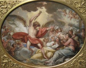 Genius Calling Forth the Fine Arts to Adorn Manufactures and Commerce