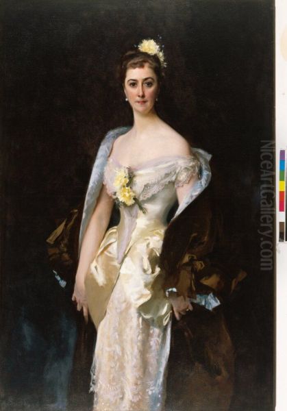 Caroline de Bassano, markisinna d'Espeuilles Oil Painting by John Singer Sargent