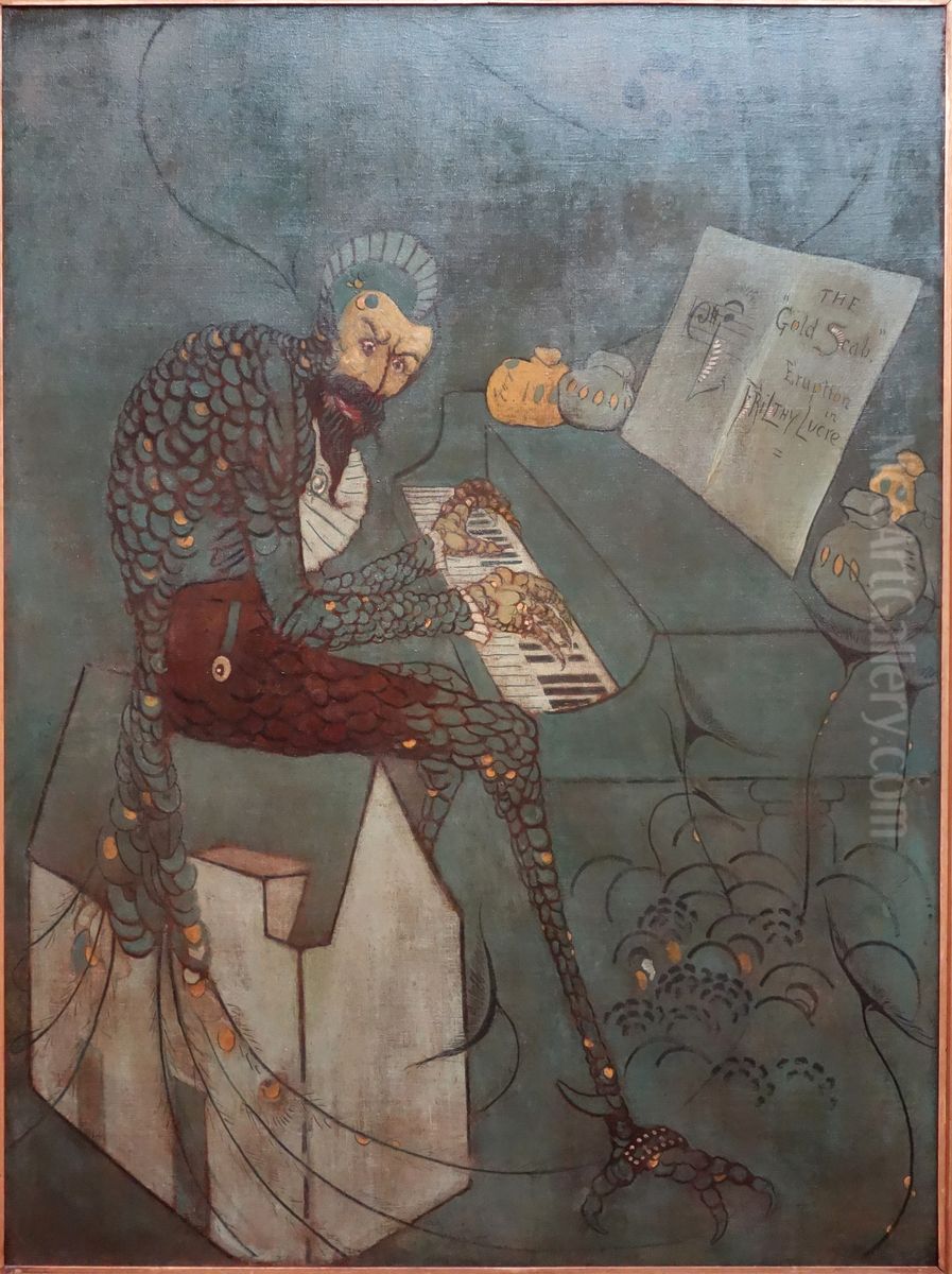 Eruption in Frilthy Lucre Oil Painting by James McNeill Whistler