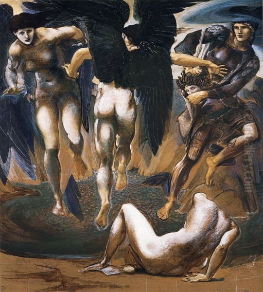 The Perseus Series: The Death of Medusa II Oil Painting by Edward Burne-Jones